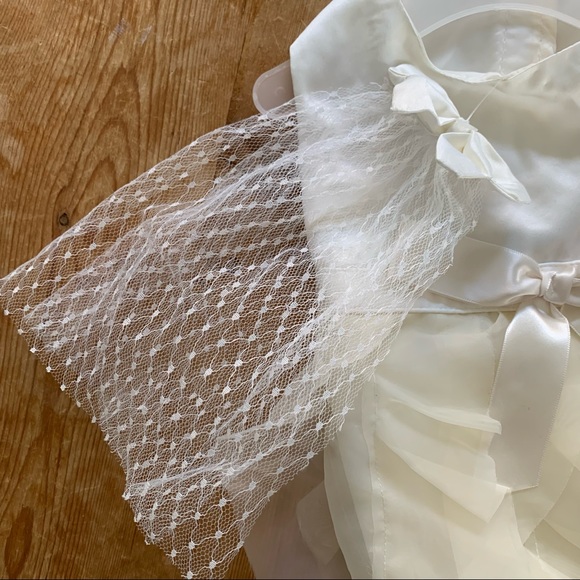 Wedding Dress Veil New Small Ivory White
Pet Dog Costume 
Halloween Bride - Picture 6 of 9